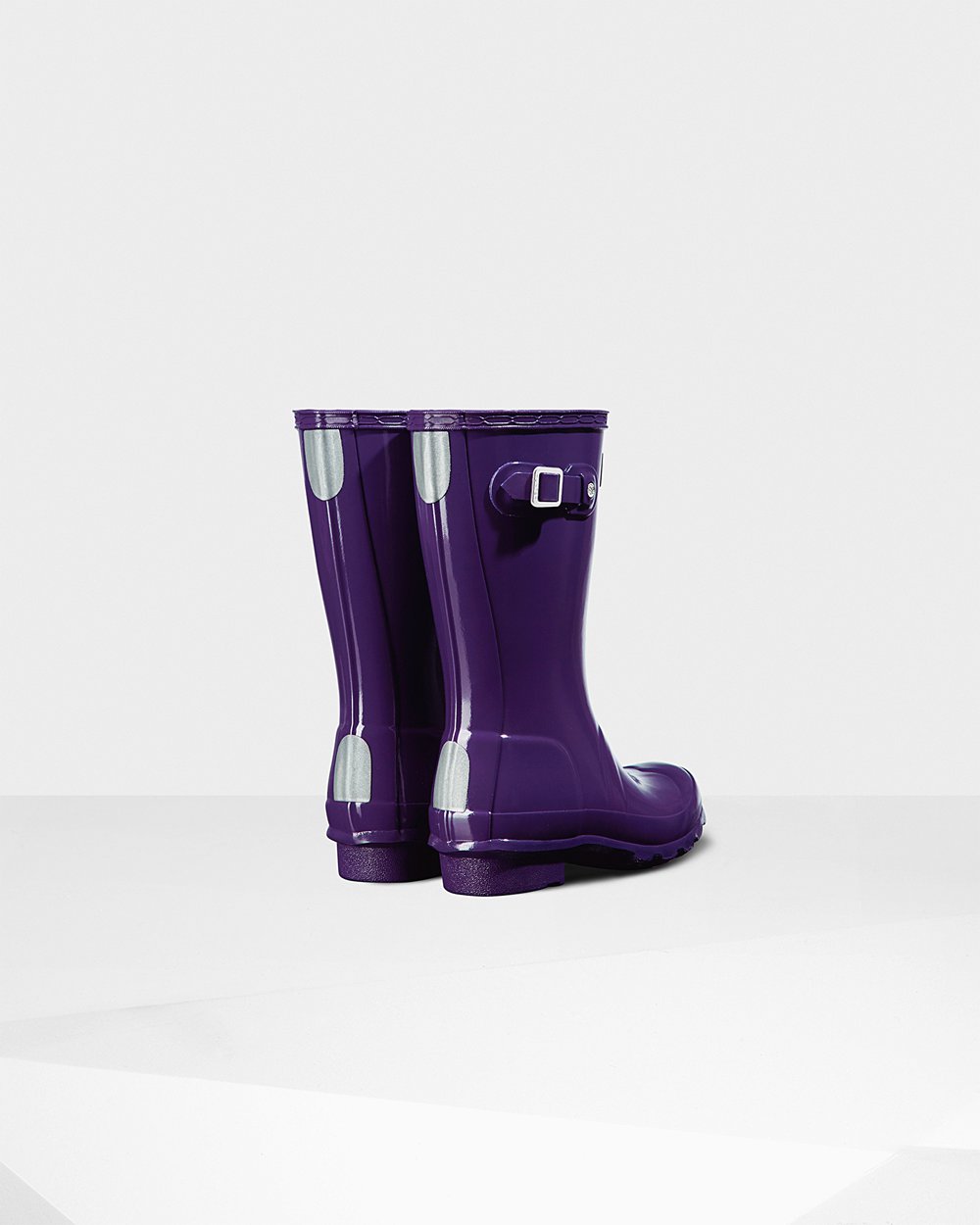 Kids Rain Boots - Hunter Original Big Gloss (98PKVROIH) - Blue Purple